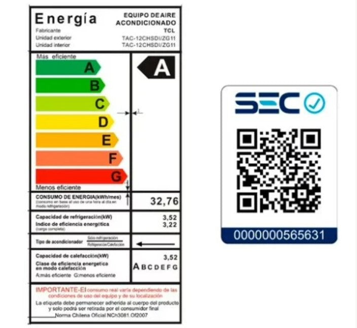 SPLIT-AIR Calefactor para Pared y Ventilador 2 en 1