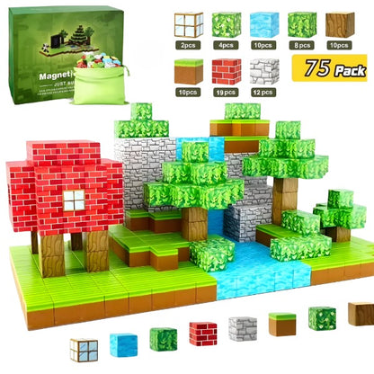 Bloques Magnéticos de 75 Piezas