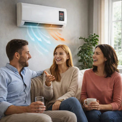 SPLIT-AIR Calefactor para Pared y Ventilador 2 en 1