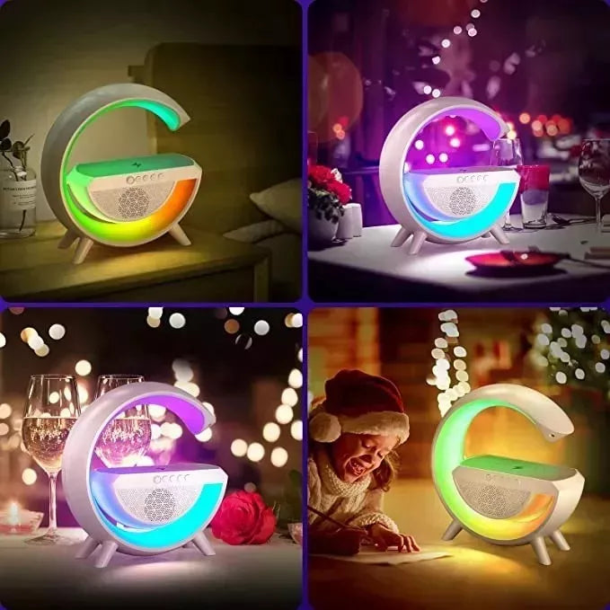 Lampara RGB con Altavoces y Cargador S/R – La Multi-Tienda CL